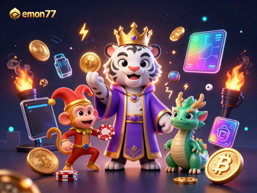 Experience thrilling wins at emon77 with vibrant characters and exciting gambling elements.