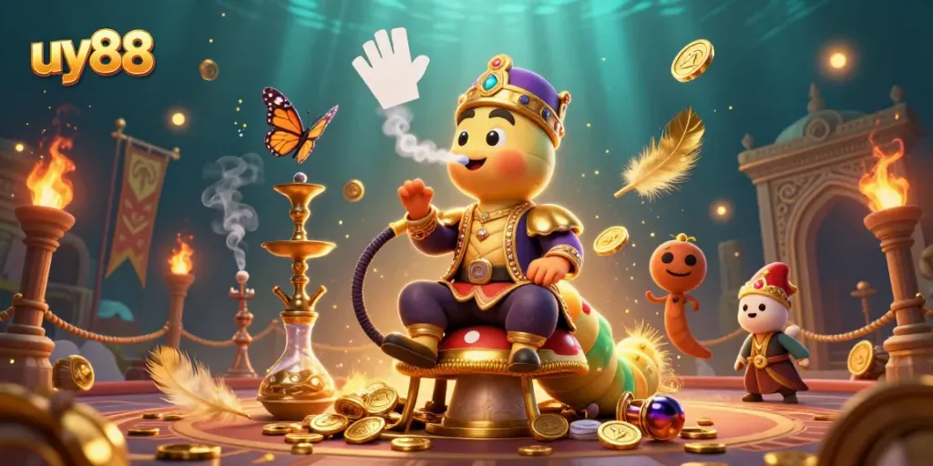 uy88's vibrant and immersive 3D casino illustration showcases gaming excitement and rich detail.