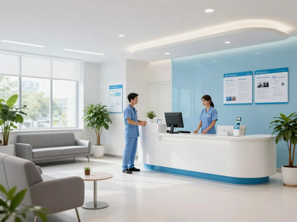 Situs togel - Patient care at a healthcare clinic with professional staff providing services in a comforting environment.