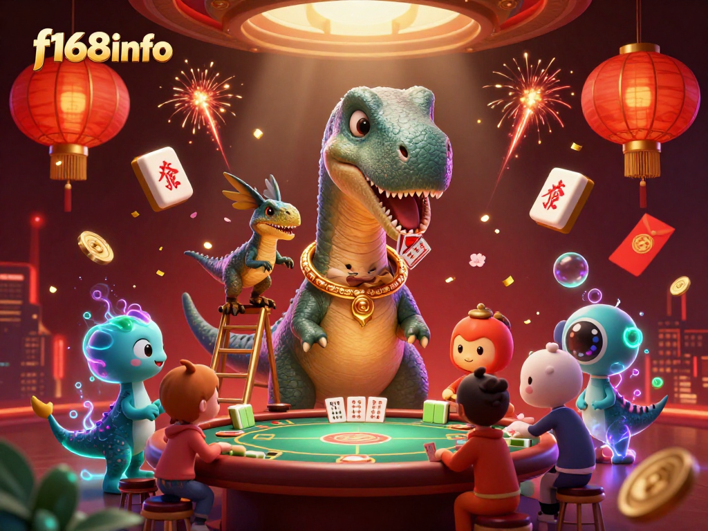 Engage in thrilling gameplay at f168info with our vibrant 3D casino illustration showcasing exciting elements.