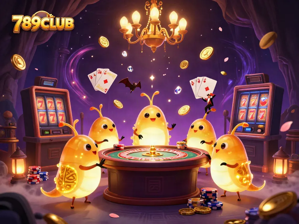 Experience thrilling casino action with glowing characters at 789CLUB, showcasing vibrant games and excitement.