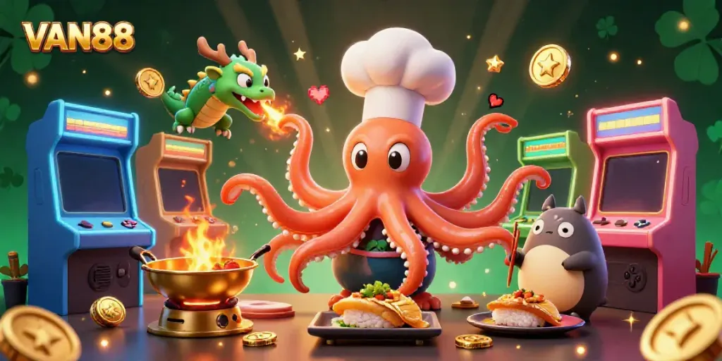 VAN88 showcases thrilling casino adventures with vivid characters and dynamic gaming elements.