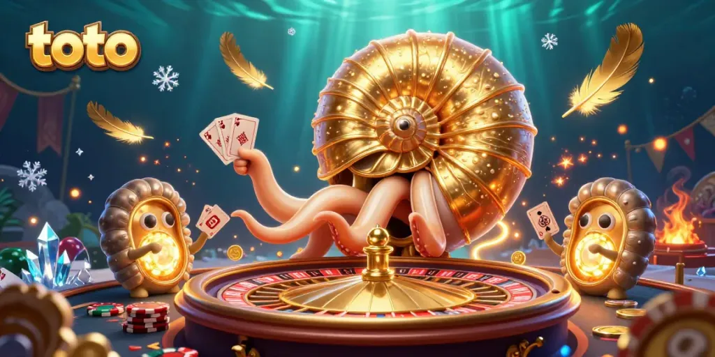 Engage in thrilling toto casino games with vibrant characters and sparkling elements.
