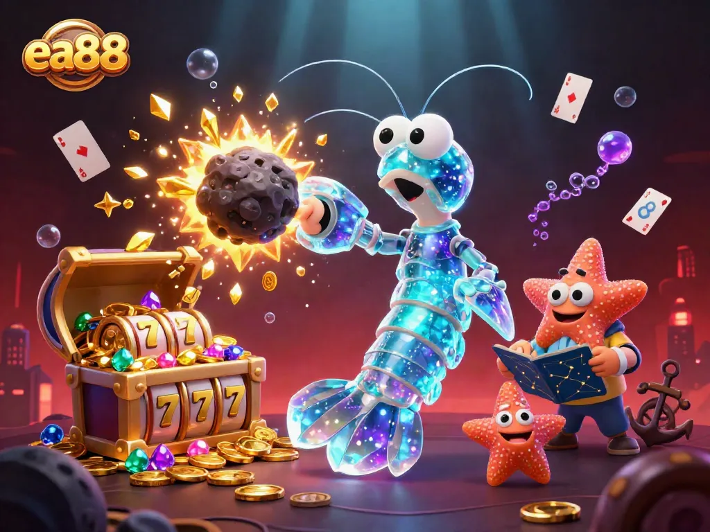 ea88 casino explosion scene featuring vibrant treasures and dynamic gameplay elements