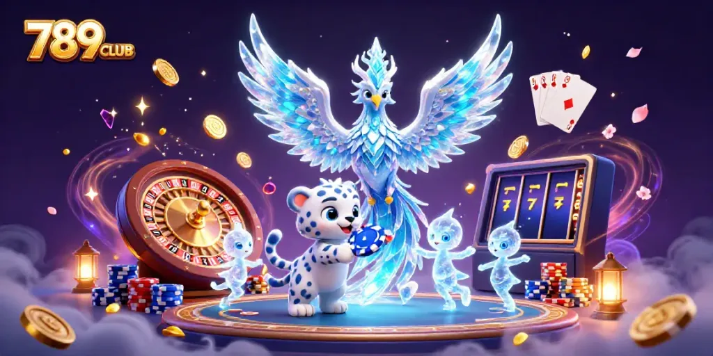 Experience thrilling games at 789CLUB with vibrant 3D visuals of casino action.