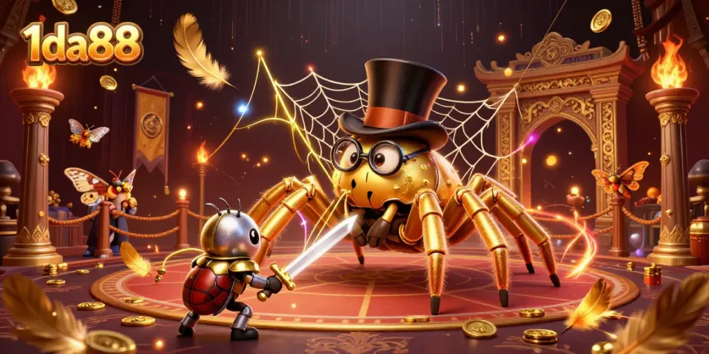 Players enjoy the thrilling atmosphere of 1da88 with vibrant casino elements and dynamic action.