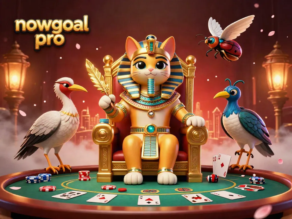 Bet on your favorite poker games with nowgoal pro's illustrated scene featuring vibrant characters.