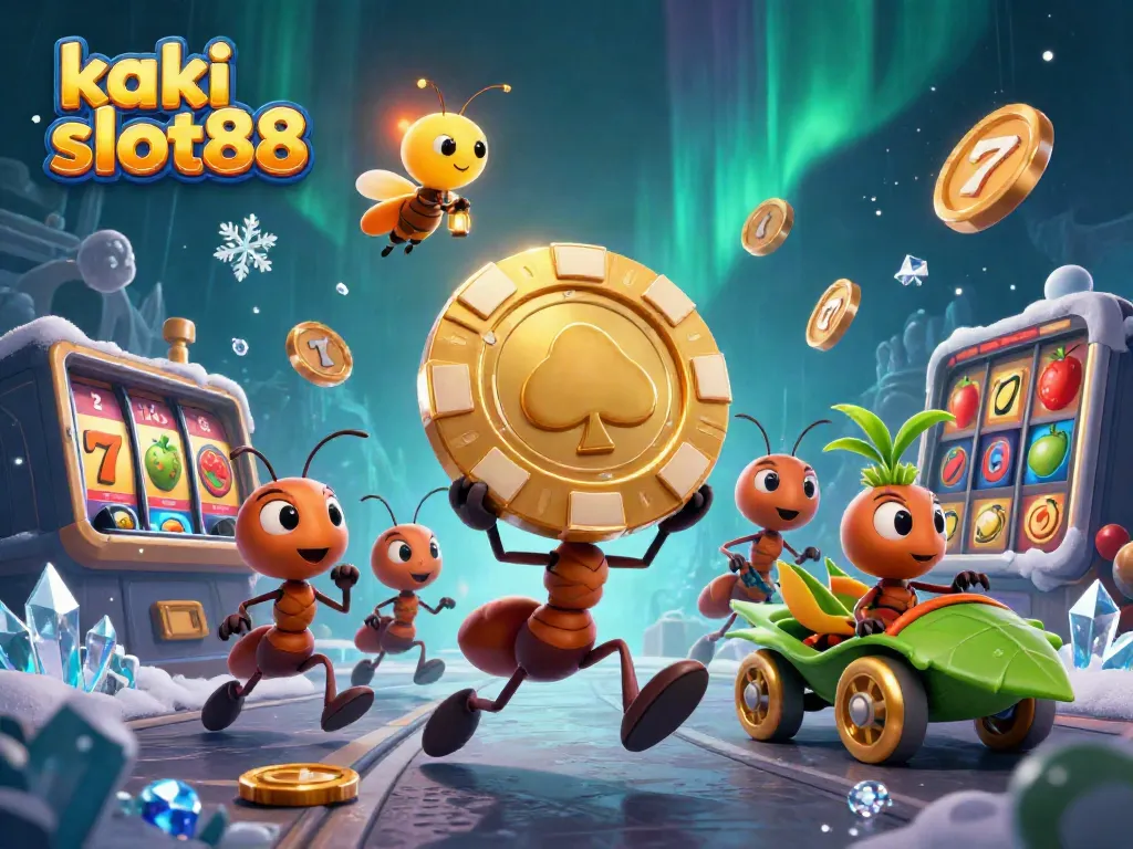 Slot permainan pada kaki slot88 dengan karakter unik dalam ilustrasi 3D yang menarik.