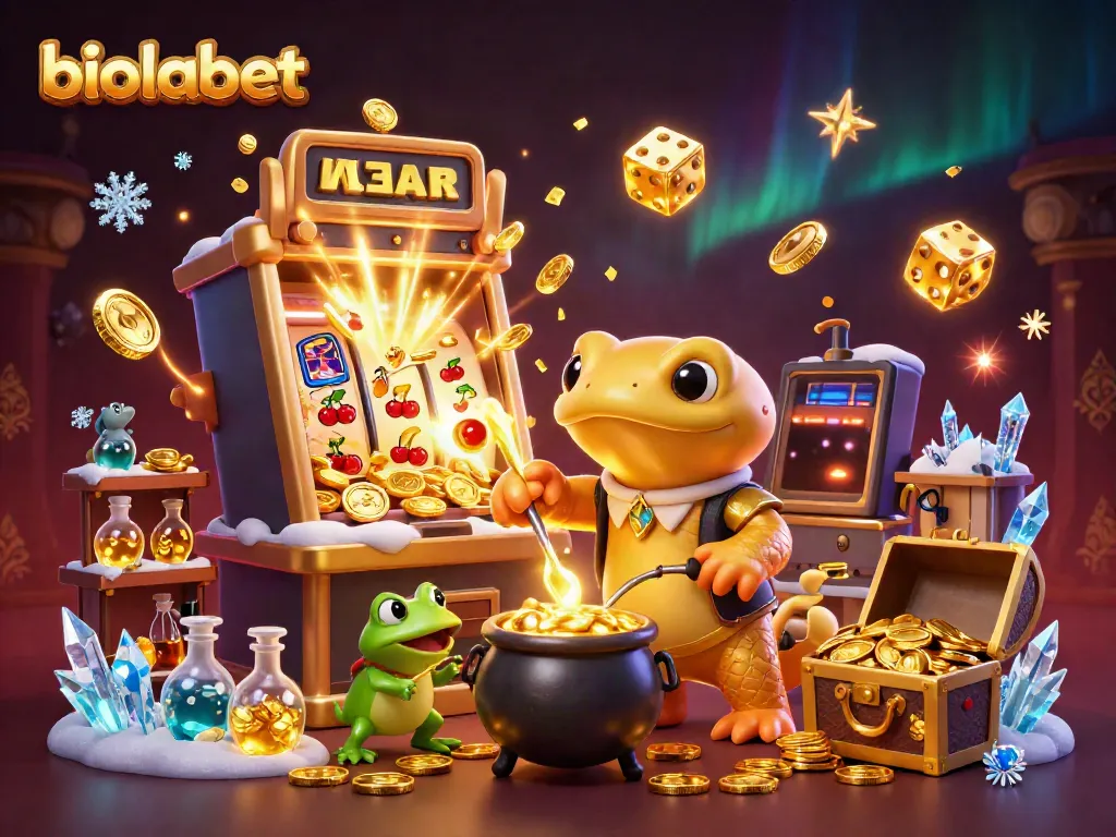 Experience excitement with biolabet's magical casino adventure featuring golden salamander alchemists.