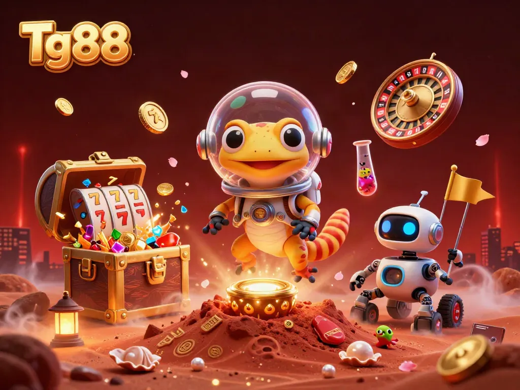 Join the thrilling adventures at Tg88 as a Martian gecko discovers a golden casino on Mars.