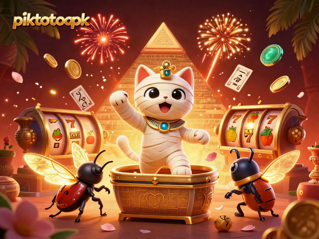 Engage with thrilling piktotoapk casino adventures featuring a mummy cat and dynamic slot elements.