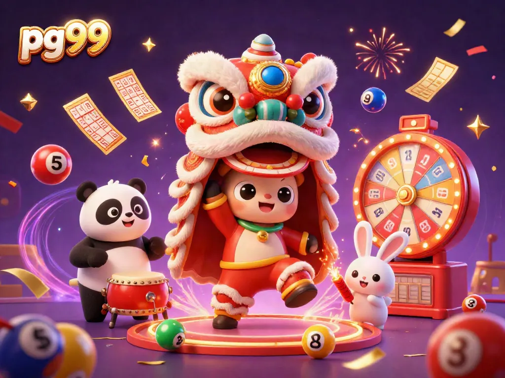 Experience vibrant gameplay with pg99 as a colorful casino scene embodies traditional dance and exciting lottery elements.