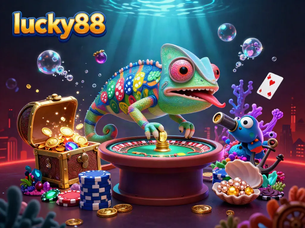 Experience the thrilling world of lucky88 with stunning casino elements and vibrant colors!