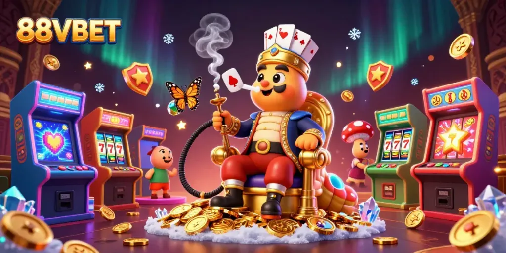 Engage in thrilling gameplay with 88VBET, featuring a vibrant casino atmosphere and dynamic characters.