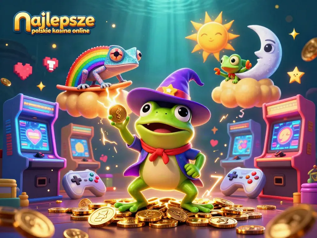 Experience the thrill of najlepsze polskie kasyna online in a vibrant 3D casino illustration.