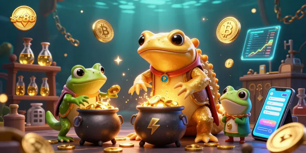 Engage with sc88 for thrilling gameplay and gold coin wins in a dynamic fantasy casino scene.