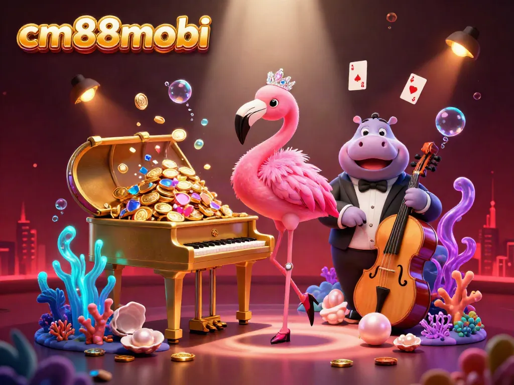 Experience the exhilarating excitement at cm88mobi with vibrant casino characters and treasures.