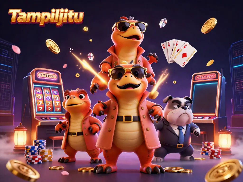 Tampiljitu's adventurous raptors aim for the VIP casino lounge, showcasing excitement and opportunities.
