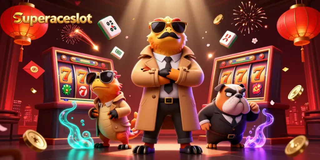 Experience the excitement of superaceslot with our vibrant casino-themed illustration featuring engaging elements.