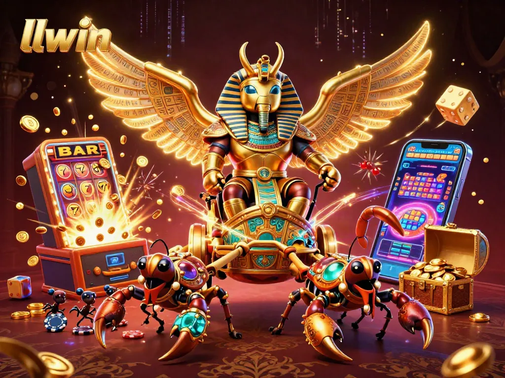 Spin and win at llwin with a burst of exciting casino elements and characters