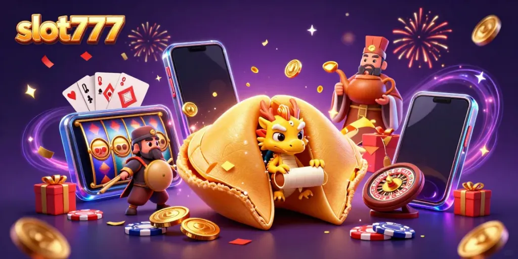 Slot777 menghadirkan suasana kasino digital yang penuh warna dan keberuntungan dengan elemen menarik.