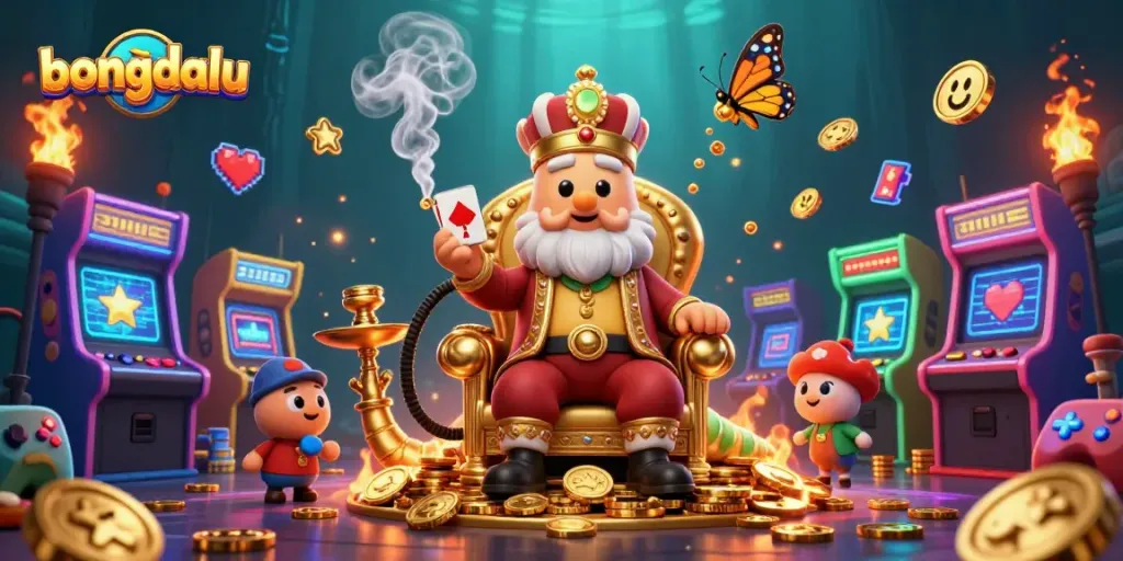 Engage with the exciting world of bongdalu while enjoying vivid poker symbols and golden casino elements.