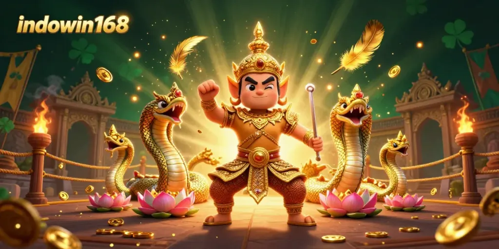 Engage with indowin168 for an immersive online casino experience featuring vibrant characters and dynamic game elements.