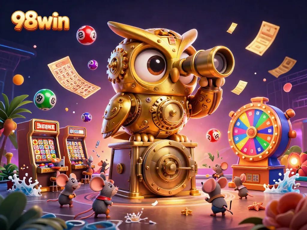 Experience dazzling gaming with 98win in a vibrant casino scene filled with excitement.