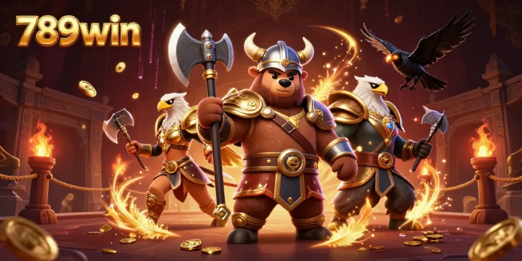 Engage with 789win's vibrant casino scene featuring characters in action.