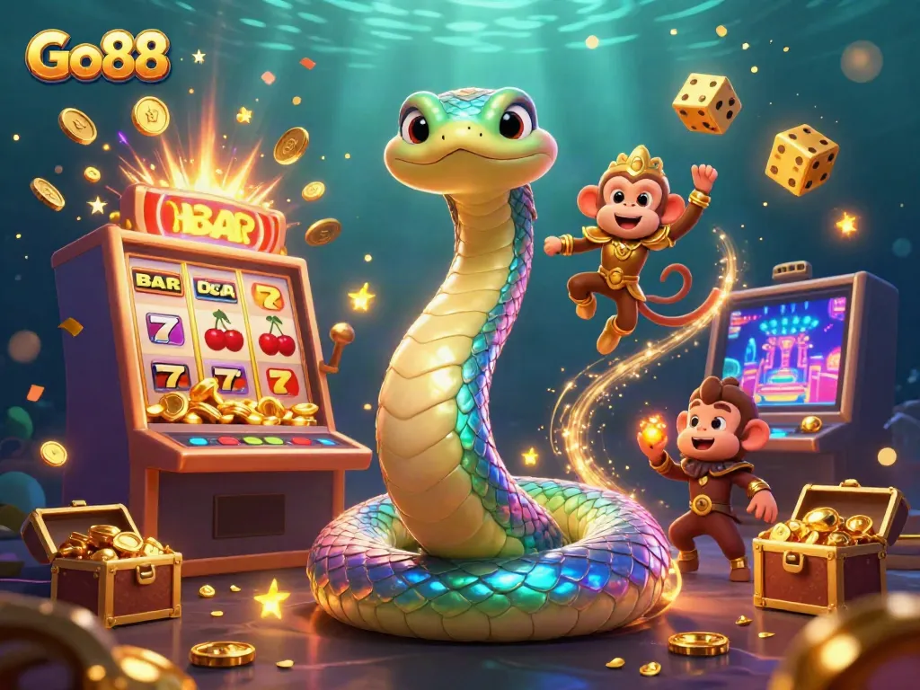 Experience thrilling gameplay with Go88 featuring vibrant visuals of a jackpot explosion.